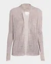 Tse Cashmere Cashmere Abstract-print Open Cardigan In Pink