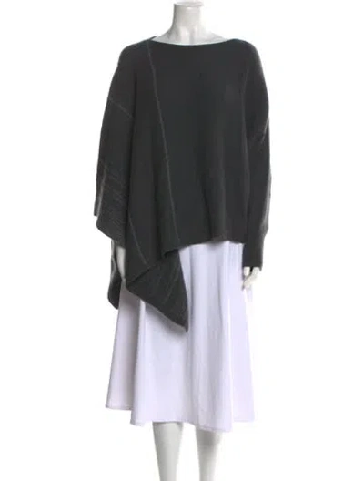 Pre-owned Tse Cashmere Cashmere Bateau Neckline Sweater In Gray