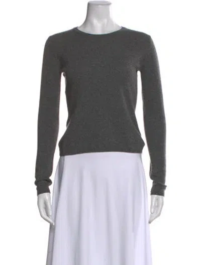 Pre-owned Tse Cashmere Cashmere Bateau Neckline Sweater In Gray