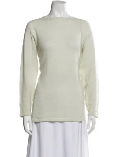 Pre-owned Tse Cashmere Cashmere Bateau Neckline Sweater In Neutral