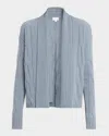 Tse Cashmere Cashmere Cable-knit Shawl Cardigan In Black