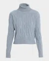 Tse Cashmere Cashmere Cable-knit Turtleneck In Multi