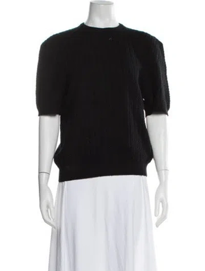 Pre-owned Tse Cashmere Cashmere Crew Neck Sweater In Black