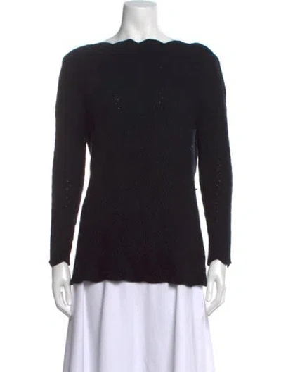 Pre-owned Tse Cashmere Cashmere Crew Neck Sweater In Black