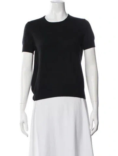 Pre-owned Tse Cashmere Cashmere Crew Neck Sweater In Black