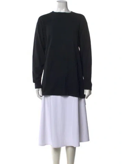 Pre-owned Tse Cashmere Cashmere Crew Neck Sweater In Black