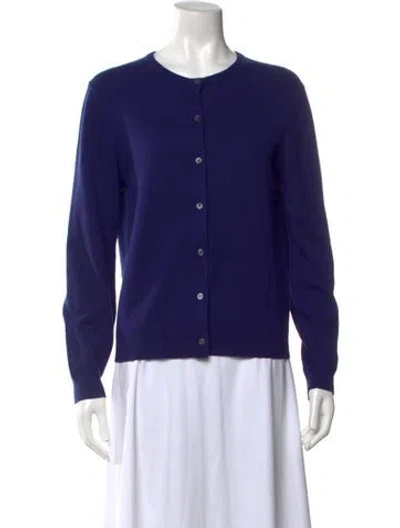 Pre-owned Tse Cashmere Cashmere Crew Neck Sweater In Blue