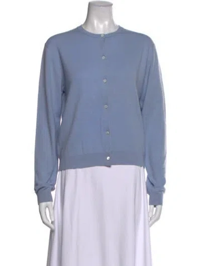 Pre-owned Tse Cashmere Cashmere Crew Neck Sweater In Blue