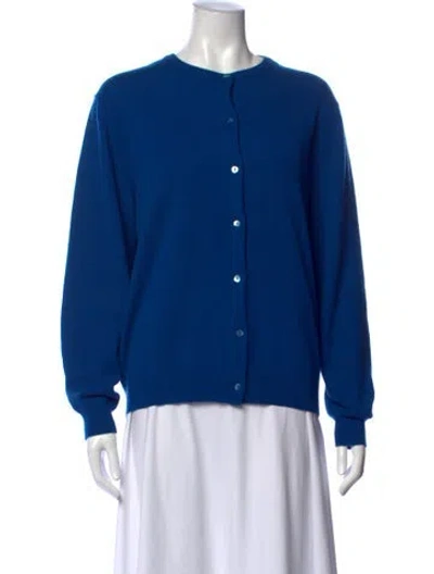 Pre-owned Tse Cashmere Cashmere Crew Neck Sweater In Blue