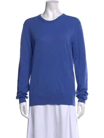 Pre-owned Tse Cashmere Cashmere Crew Neck Sweater In Blue