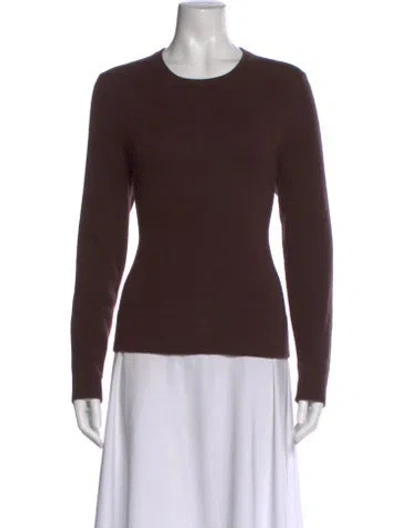 Pre-owned Tse Cashmere Cashmere Crew Neck Sweater In Brown