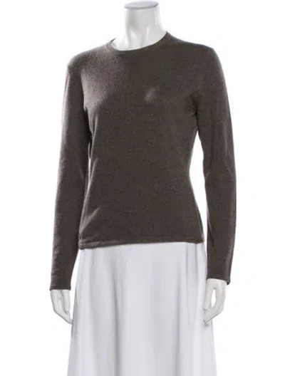 Pre-owned Tse Cashmere Cashmere Crew Neck Sweater In Brown