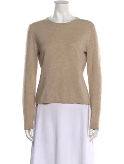 Pre-owned Tse Cashmere Cashmere Crew Neck Sweater In Brown