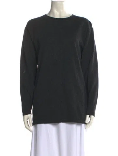 Pre-owned Tse Cashmere Cashmere Crew Neck Sweater In Green
