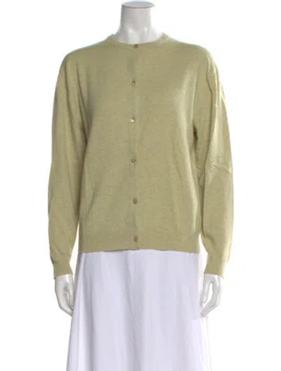 Pre-owned Tse Cashmere Cashmere Crew Neck Sweater In Green