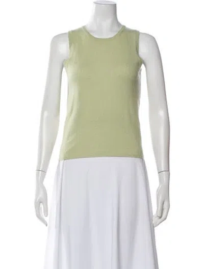 Pre-owned Tse Cashmere Cashmere Crew Neck Sweater In Green