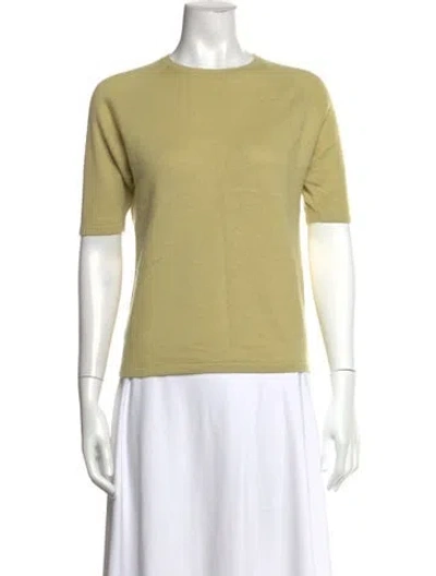 Pre-owned Tse Cashmere Cashmere Crew Neck Sweater In Green