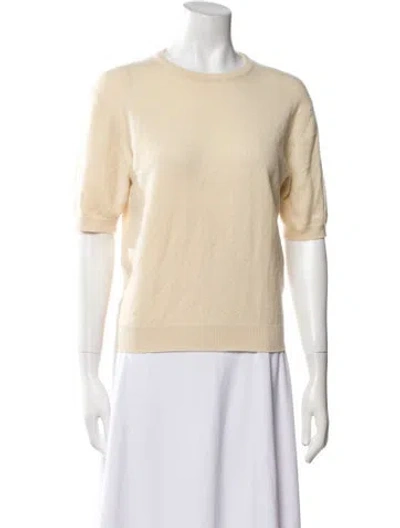 Pre-owned Tse Cashmere Cashmere Crew Neck Sweater In Neutral