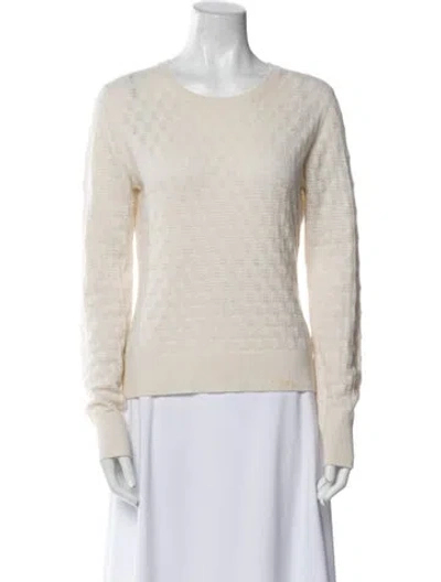 Pre-owned Tse Cashmere Cashmere Crew Neck Sweater In Neutral