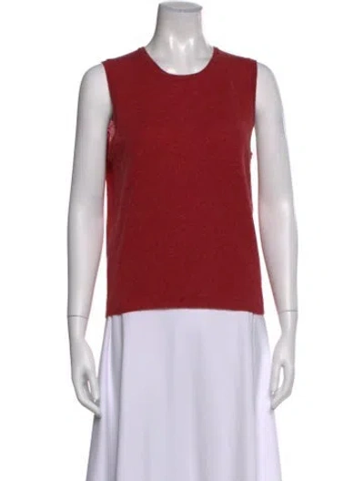 Pre-owned Tse Cashmere Cashmere Crew Neck Sweater In Red
