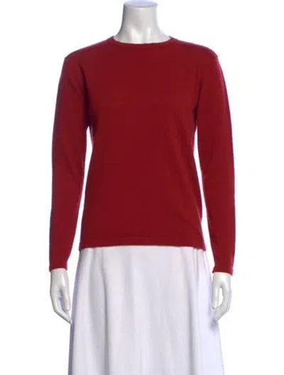 Pre-owned Tse Cashmere Cashmere Crew Neck Sweater In Red