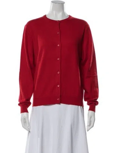 Pre-owned Tse Cashmere Cashmere Crew Neck Sweater In Red