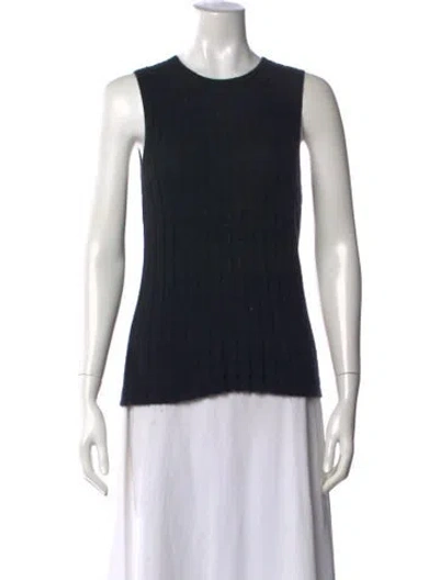 Pre-owned Tse Cashmere Cashmere Crew Neck Top In Black