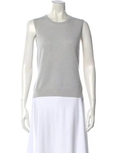 Pre-owned Tse Cashmere Cashmere Crew Neck Top In Blue