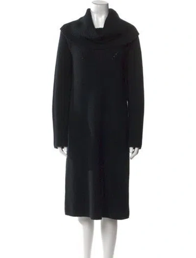 Pre-owned Tse Cashmere Cashmere Knee-length Dress In Black