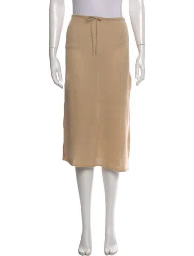 Pre-owned Tse Cashmere Cashmere Knee-length Skirt In Neutral