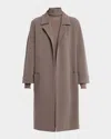 Tse Cashmere Cashmere Long Open-front Coat In Brown