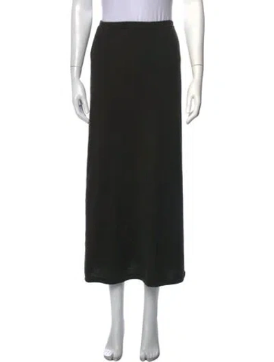 Pre-owned Tse Cashmere Cashmere Long Skirt In Grey