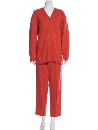 Pre-owned Tse Cashmere Cashmere Lounge Set In Orange