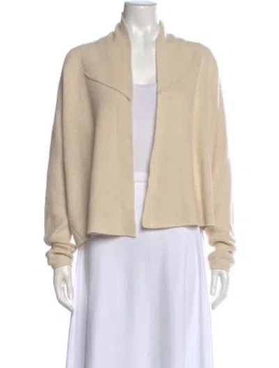 Pre-owned Tse Cashmere Cashmere Open Front Sweater In Neutral