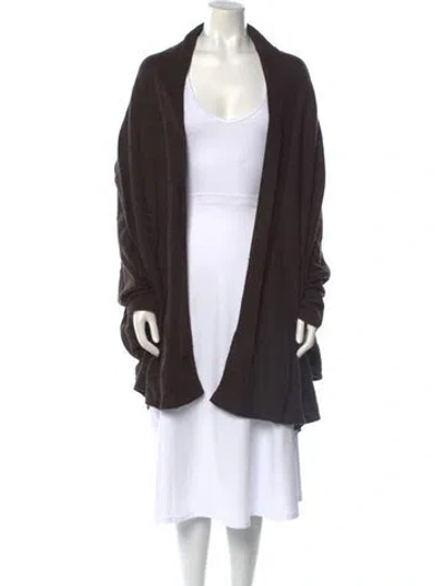 Pre-owned Tse Cashmere Cashmere Open Front Sweater W/ Tags In Brown