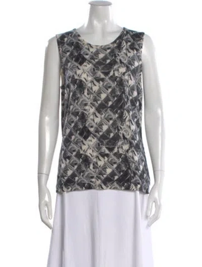 Pre-owned Tse Cashmere Cashmere Patterned Top In Multi