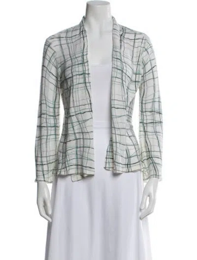 Pre-owned Tse Cashmere Cashmere Plaid Print Sweater In Multi