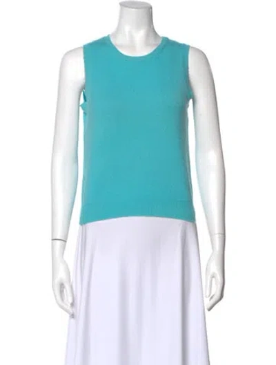 Pre-owned Tse Cashmere Cashmere Scoop Neck Sweater In Blue