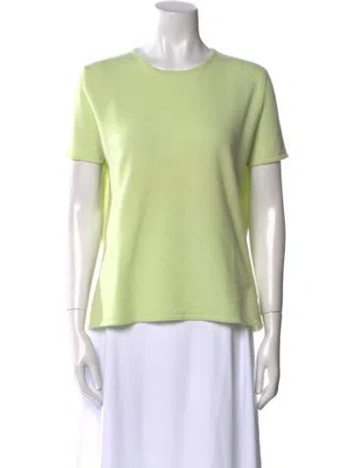 Pre-owned Tse Cashmere Cashmere Scoop Neck Sweater In Green