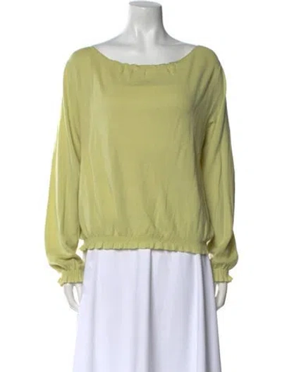 Pre-owned Tse Cashmere Cashmere Scoop Neck Sweater In Green