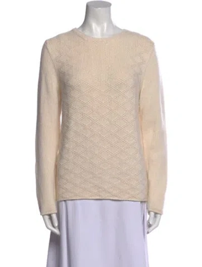 Pre-owned Tse Cashmere Cashmere Scoop Neck Sweater In Neutral