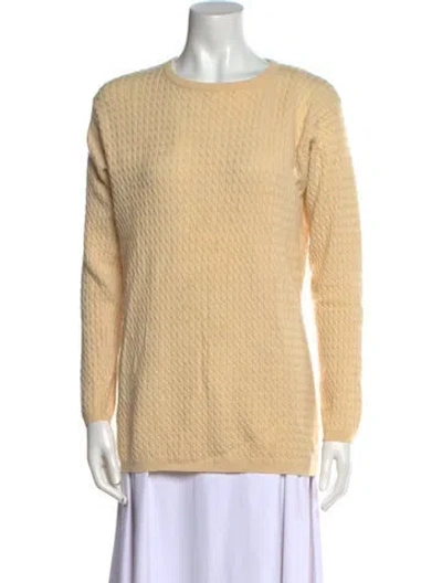 Pre-owned Tse Cashmere Cashmere Scoop Neck Sweater In Neutral