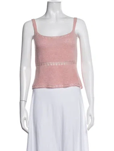 Pre-owned Tse Cashmere Cashmere Scoop Neck Top In Pink
