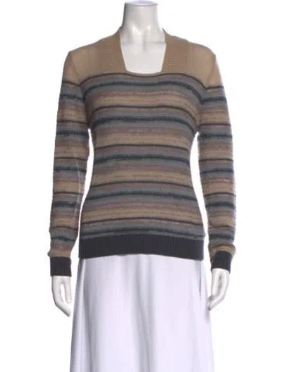 Pre-owned Tse Cashmere Cashmere Striped Sweater In Multi