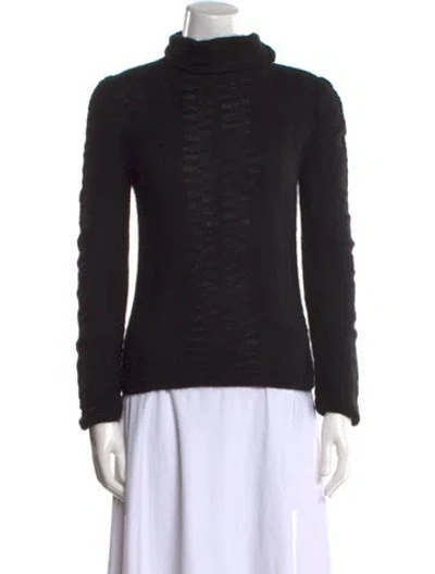 Pre-owned Tse Cashmere Cashmere Turtleneck Sweater In Black