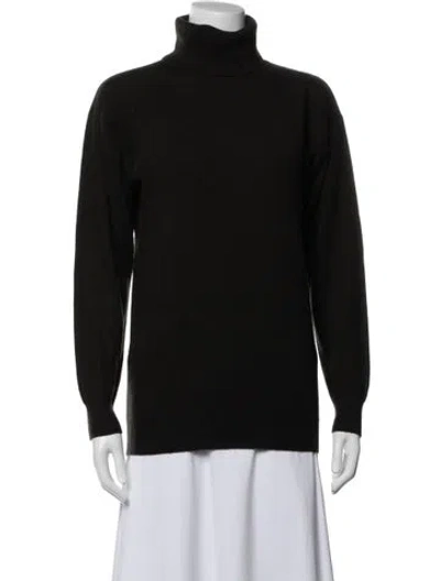 Pre-owned Tse Cashmere Cashmere Turtleneck Sweater In Black