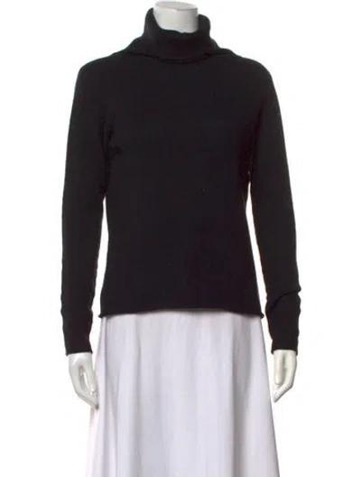 Pre-owned Tse Cashmere Cashmere Turtleneck Sweater In Black