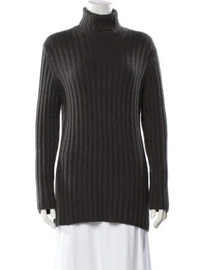 Pre-owned Tse Cashmere Cashmere Turtleneck Sweater In Gray