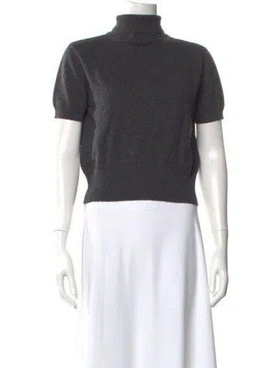 Pre-owned Tse Cashmere Cashmere Turtleneck Sweater In Gray