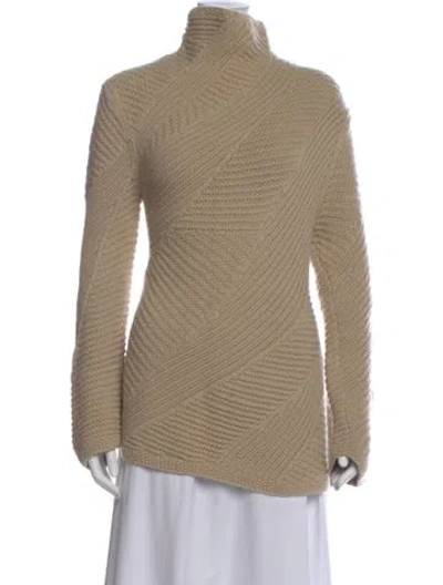 Pre-owned Tse Cashmere Cashmere Turtleneck Sweater In Neutral